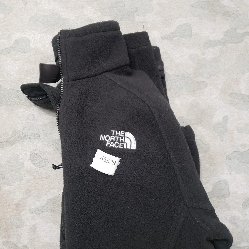 The North Face Sweatshirt Mens‎ Small Black Fleece Full Zip Pockets Outdoors